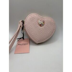 Juicy Couture Pink Clay Glitz Out Heart ZA Heart Shaped Dusty Pink